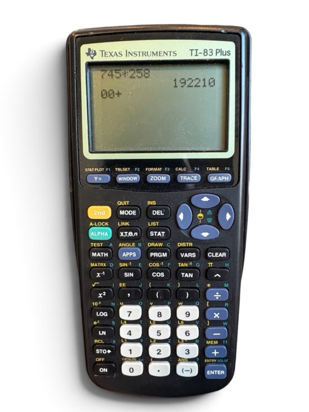 Texas Instruments TI-83 Plus Graphing Calculator Works